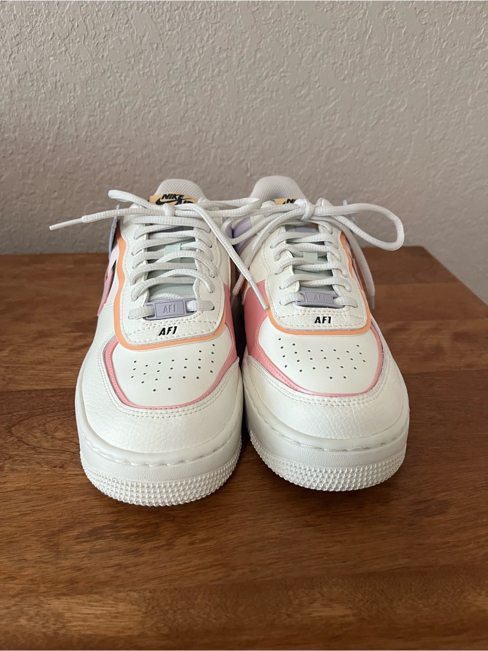 Nike Air Force 1 Shadow Orange Chalk Pink Glaze Size 7.5 - Picture 9 of 14
